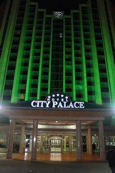 Hotel Front - Evening or Night